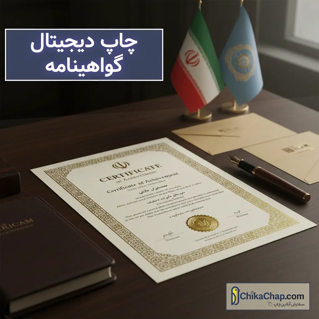 چاپ گواهینامه حرفه&zwnj;ای | طراحی و چاپ گواهینامه آموزشی، رسمی و فوری